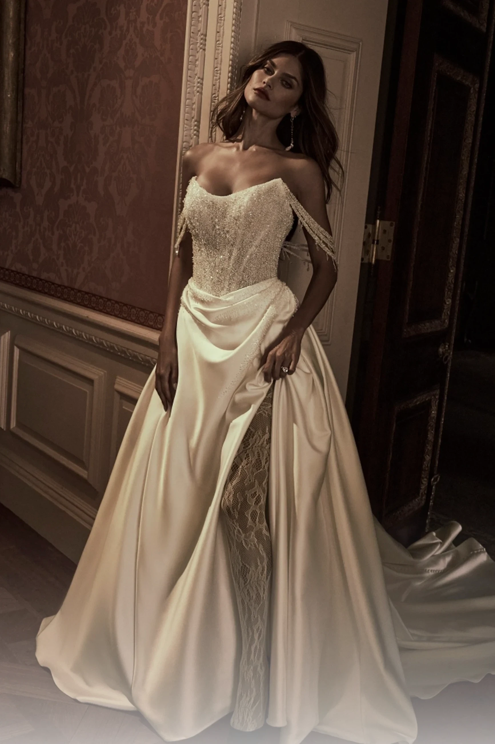 Model wearing a gown by Sottero & Midgley