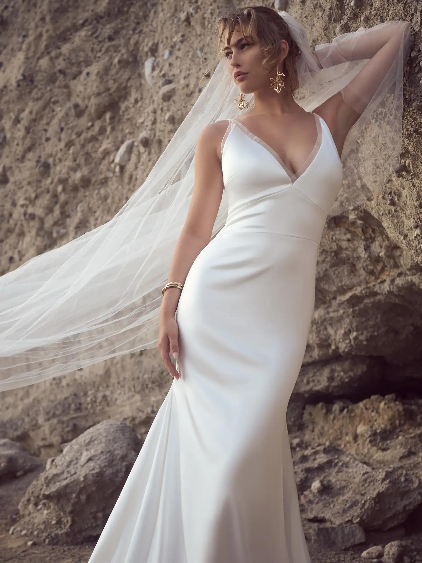 Model wearing a gown by Sottero & Midgley