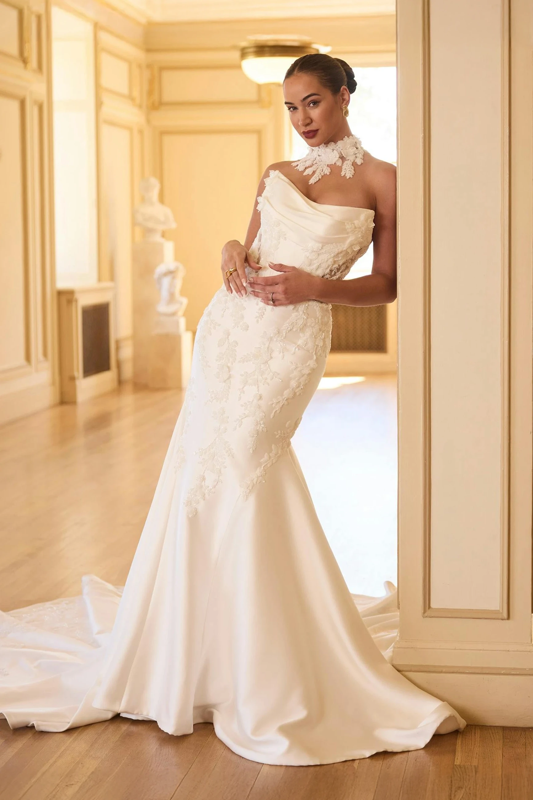 Model wearing a gown by Sottero & Midgley