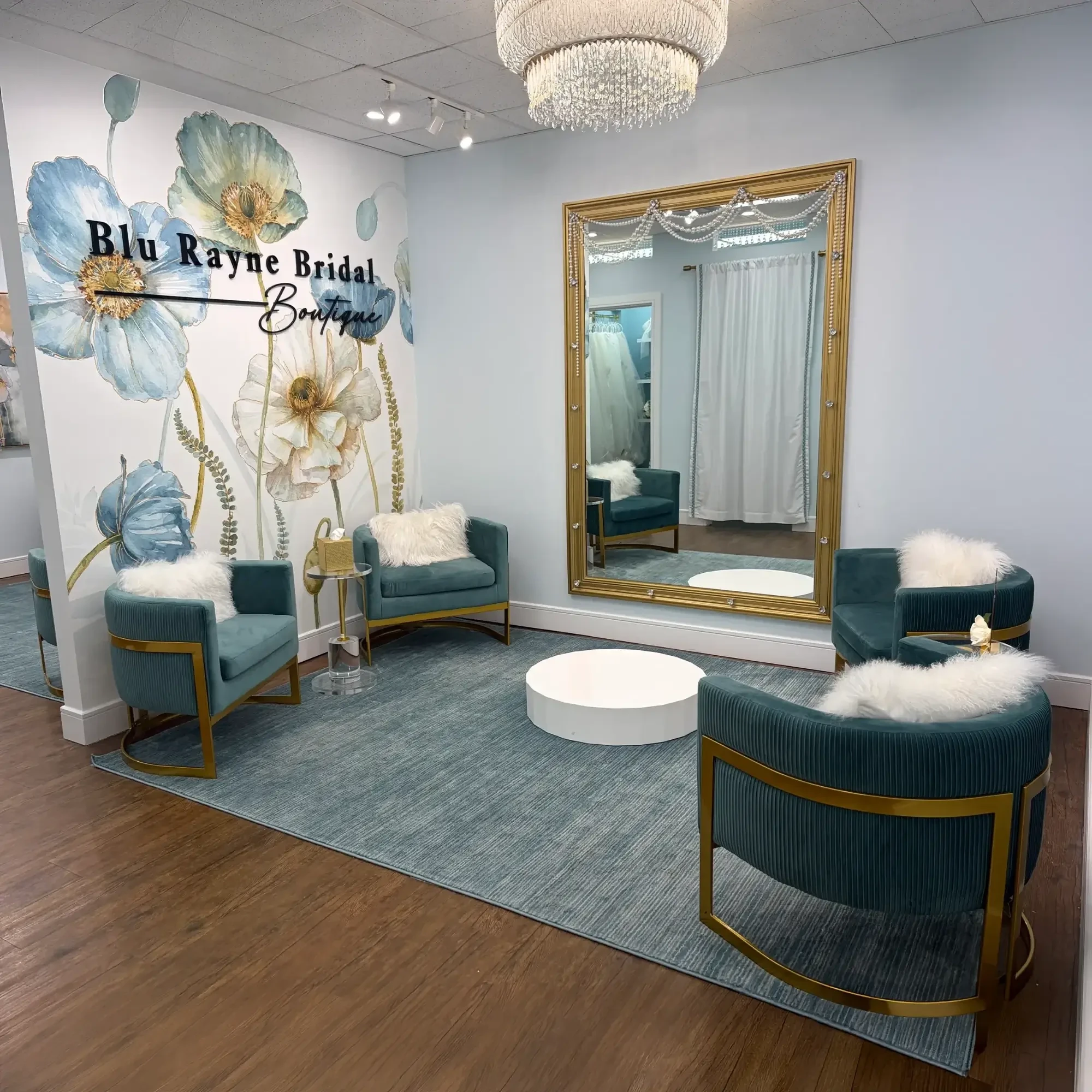 Model wearing a white dress