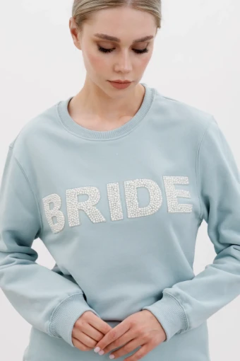 Heirloom Bridal Customizable Pearl Bride Letters Sweatshirt #1 thumbnail