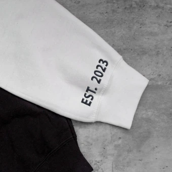 Heirloom Bridal Pearl sleeve bride embroidered sweatshirt #4 thumbnail