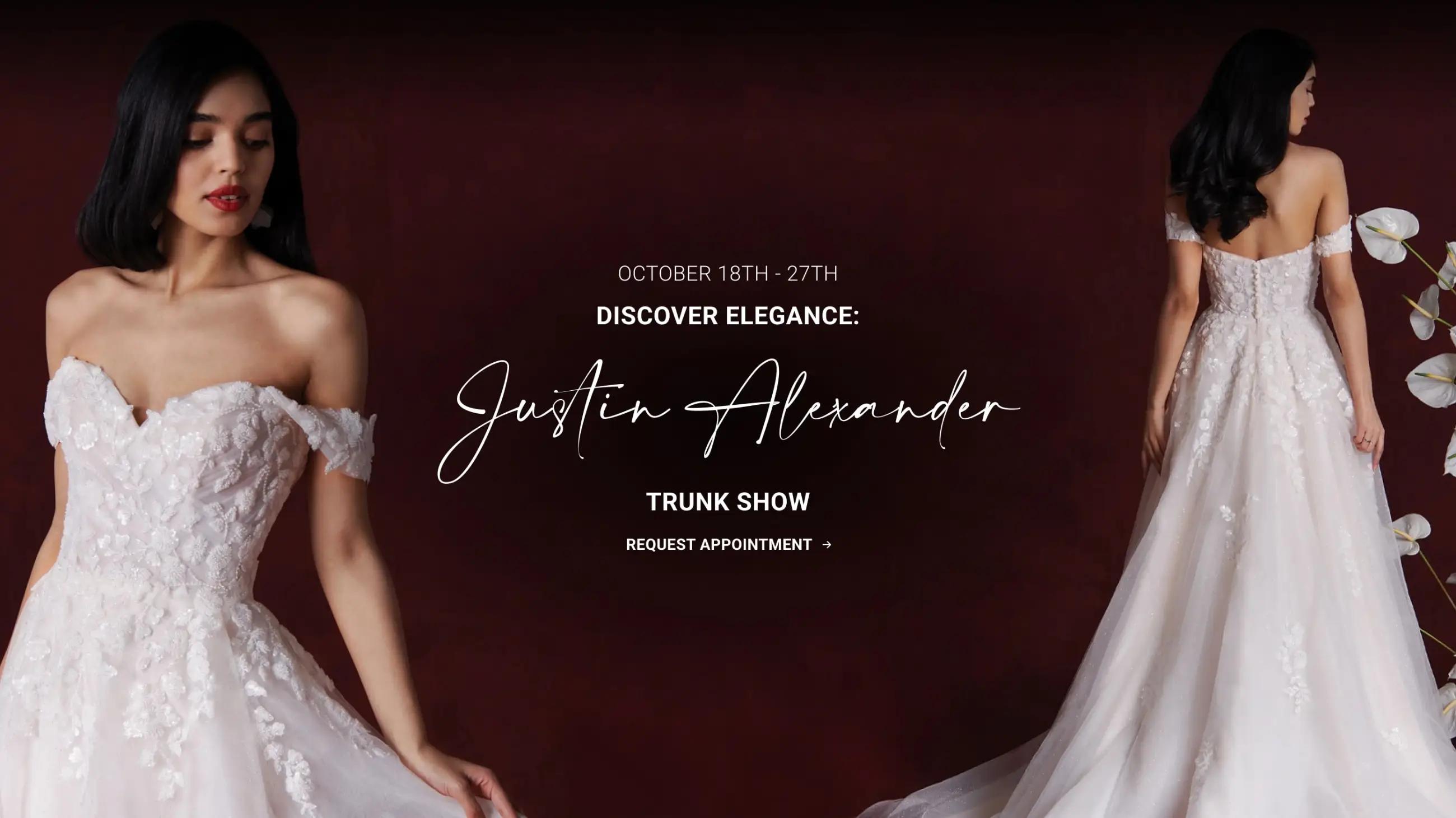 Justin Alexander Trunk Show Desktop Banner