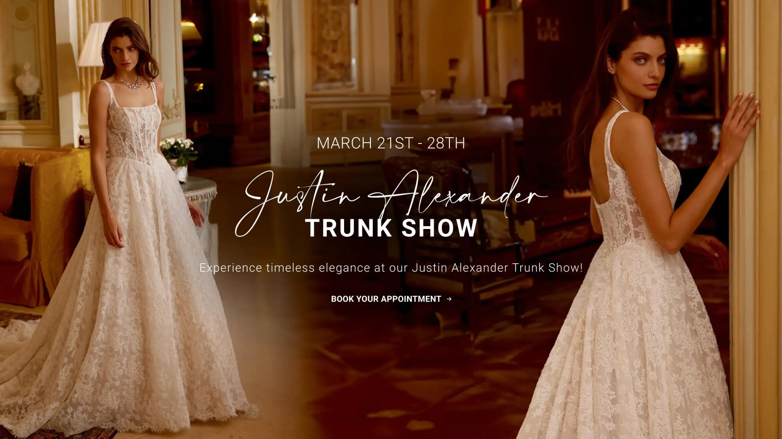 Justin Alexander Trunk Show Desktop Banner