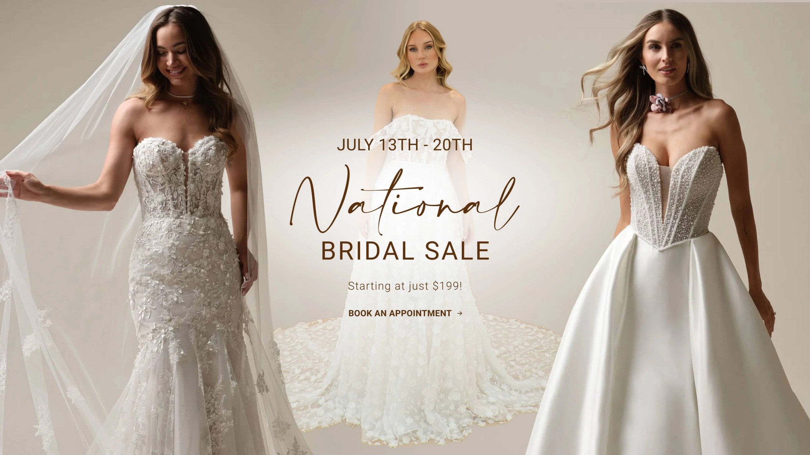 National Bridal Sale Event Banner Desktop