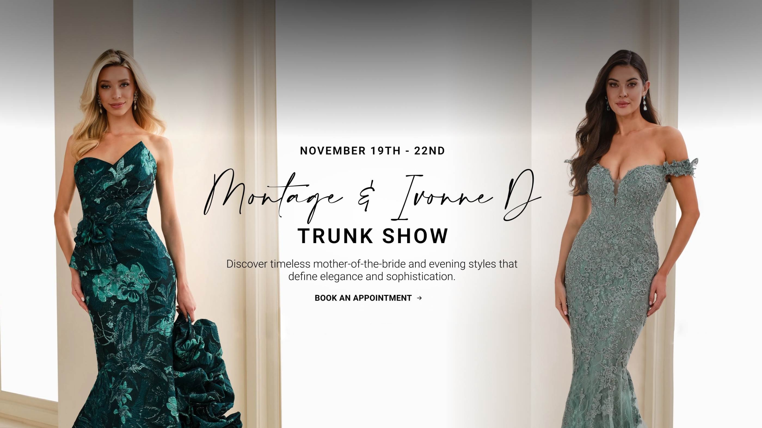 Montage and Ivonne D Trunk Show Desktop Banner