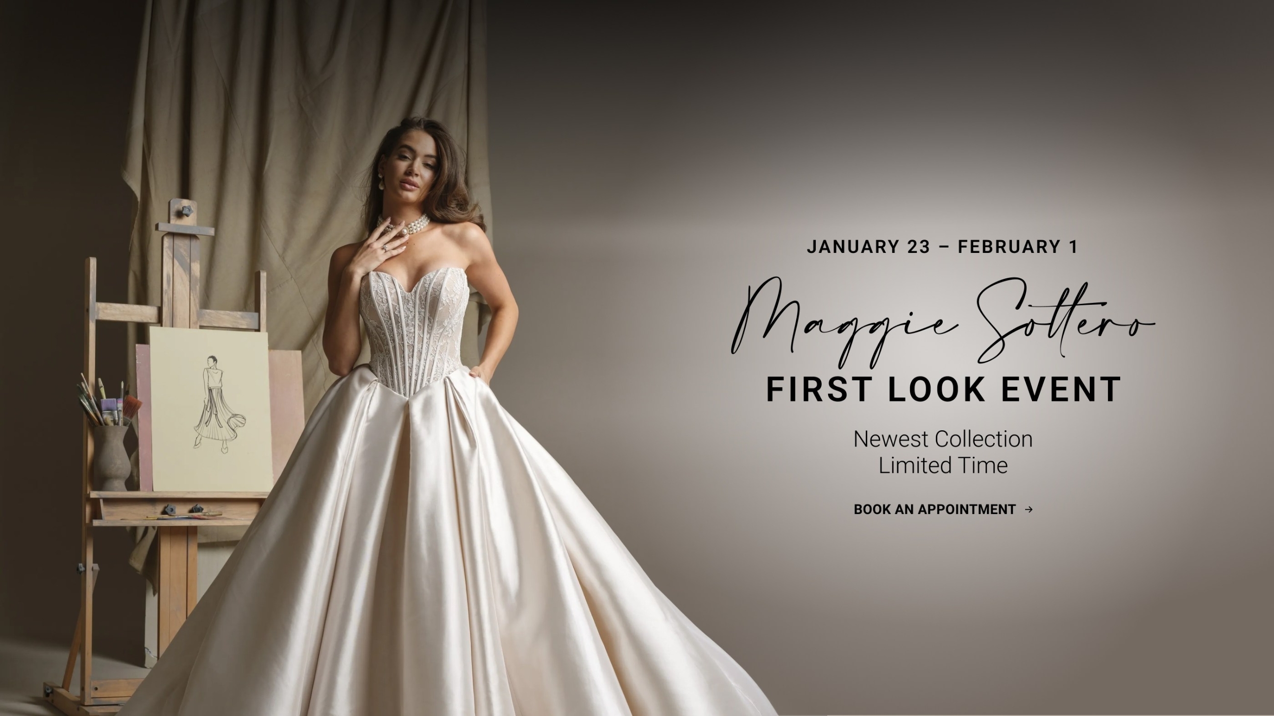 Maggie Sottero First Look Event 2026 Banner Desktop