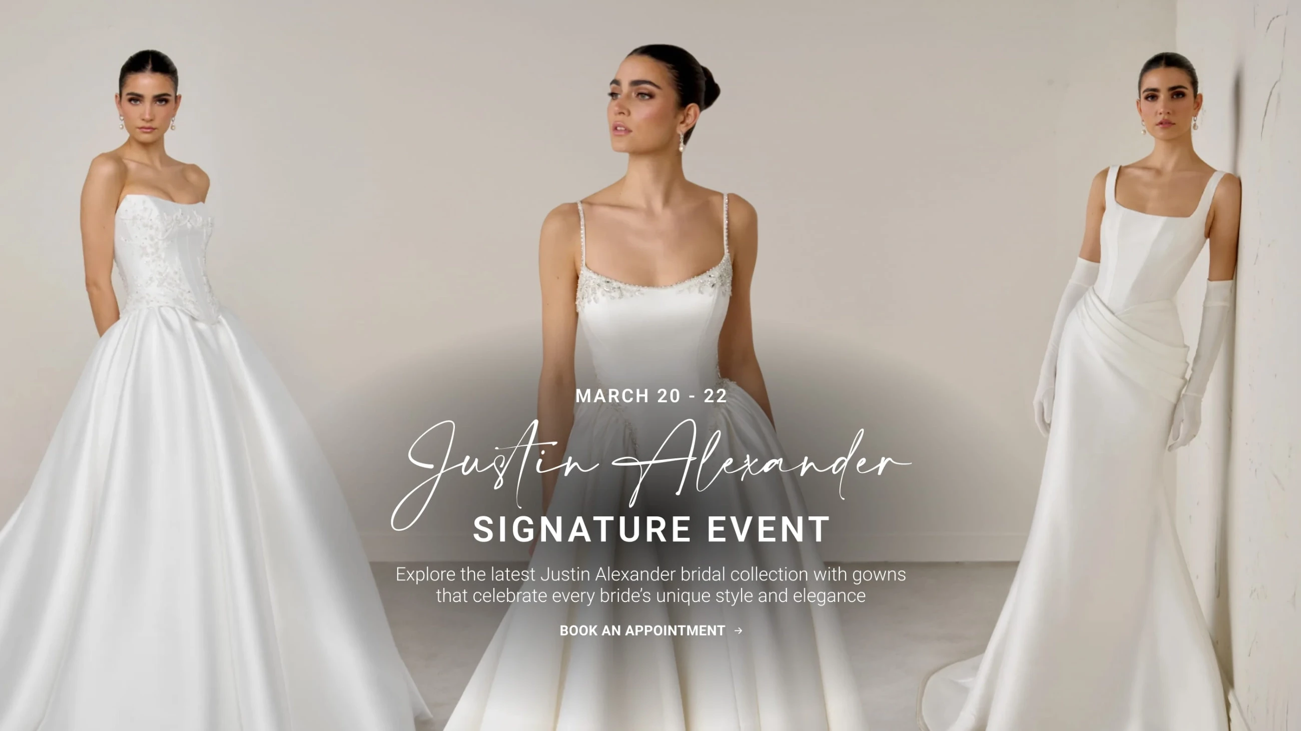 Justin Alexander Signature Event Banner