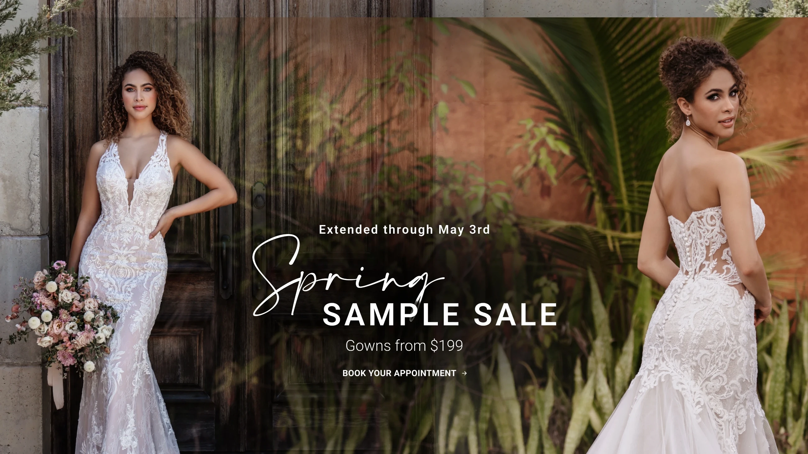 Spring Sample Sale Event Banner