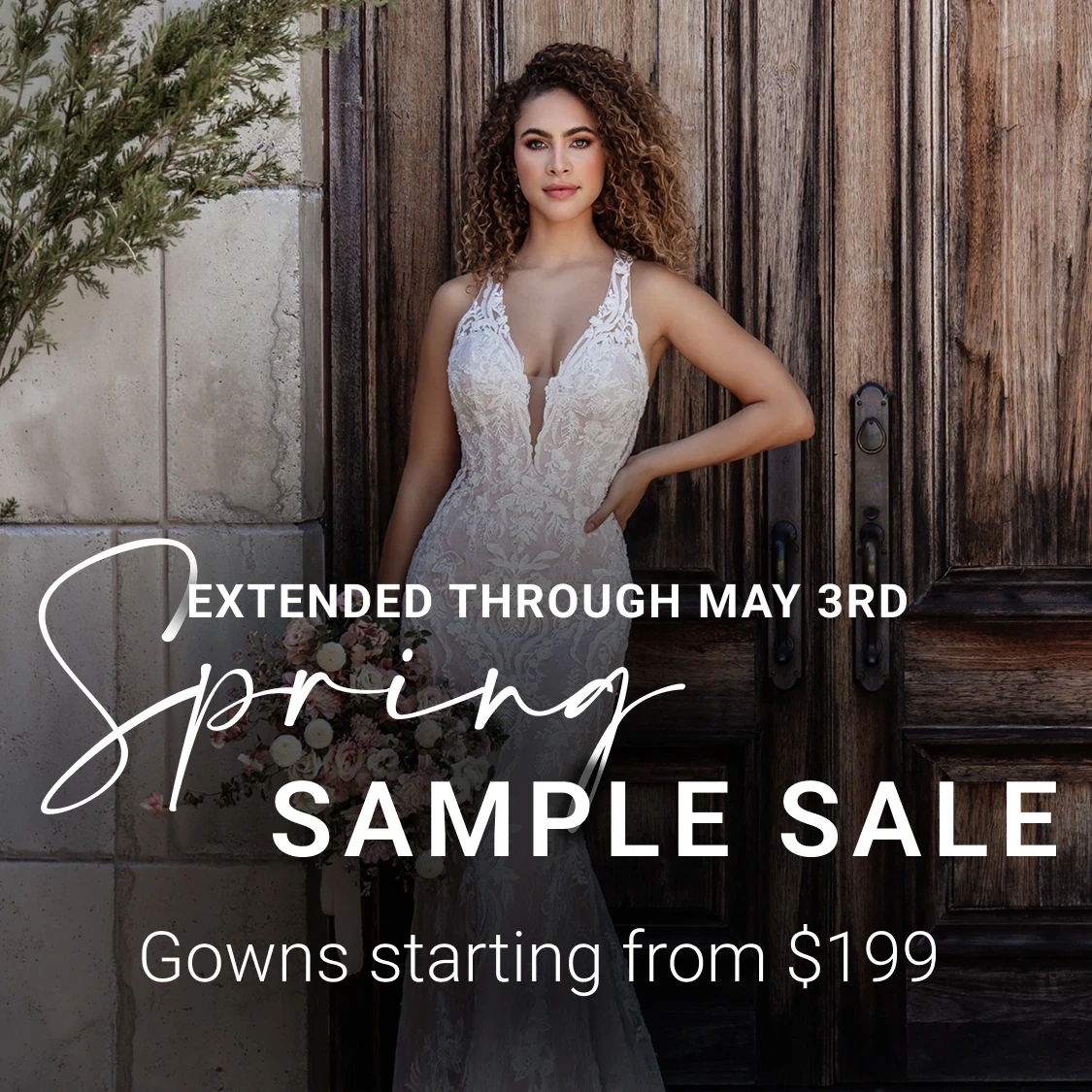 Spring Sample Sale Event Banner