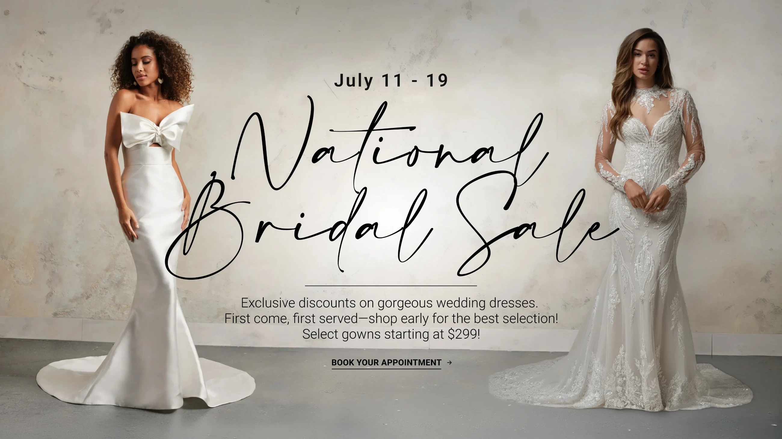 National Bridal Sale Banner