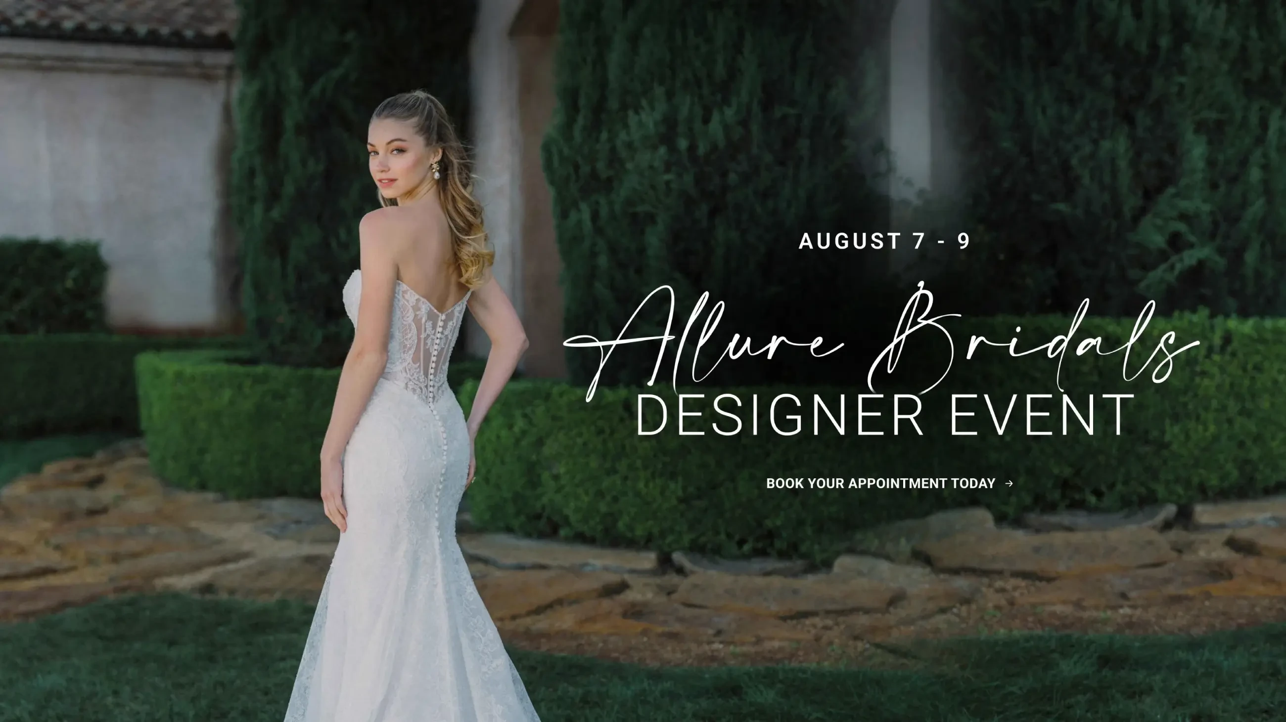 Allure Bridals Designer Event Desktop Banner